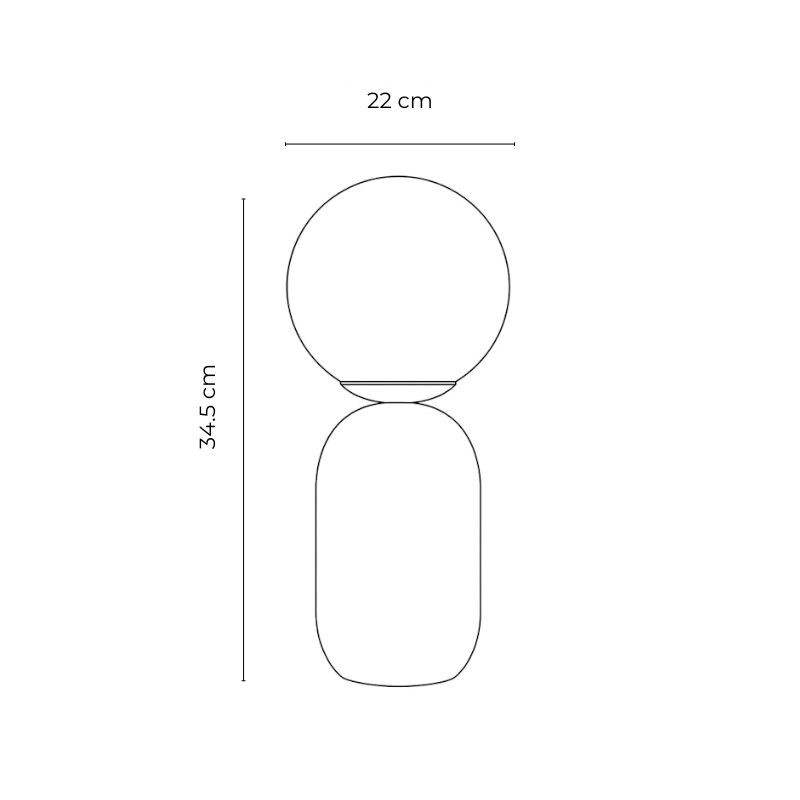 ARTEFACTO DECORATIVO DE MESA DALU Luminaria De Mesa Dalu Terracota