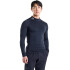 UA HG Armour Comp Mock LS-GRY BLK-001