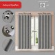 Cortina 100% Blackout set 2 paños 135 x 220 GRIS