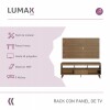 Rack con Panel para TV hasta 65 Pulgadas Rustico