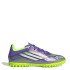 Championes de Fútbol 5 Unisex Adidas F50 Club Púrpura - Blanco - Amarillo Limon