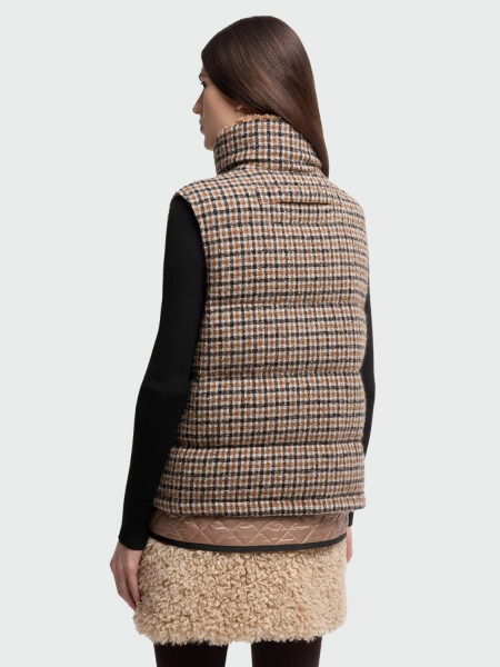 MONCLER - Chaleco Acolchado de Lana Touvet Alta Automática