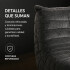 Sillón ComboHome Toggo 1 Cuerpo Lazy Sofa Puff Corderoy Gris 1
