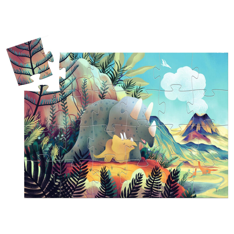 Puzzle silueta Teo el dino 24 piezas Djeco Puzzle silueta Teo el dino 24 piezas Djeco