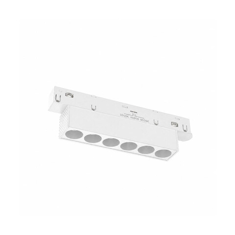 Lum. Led rect p/riel magnético bco 6W 3tonos 24° ZU0553X