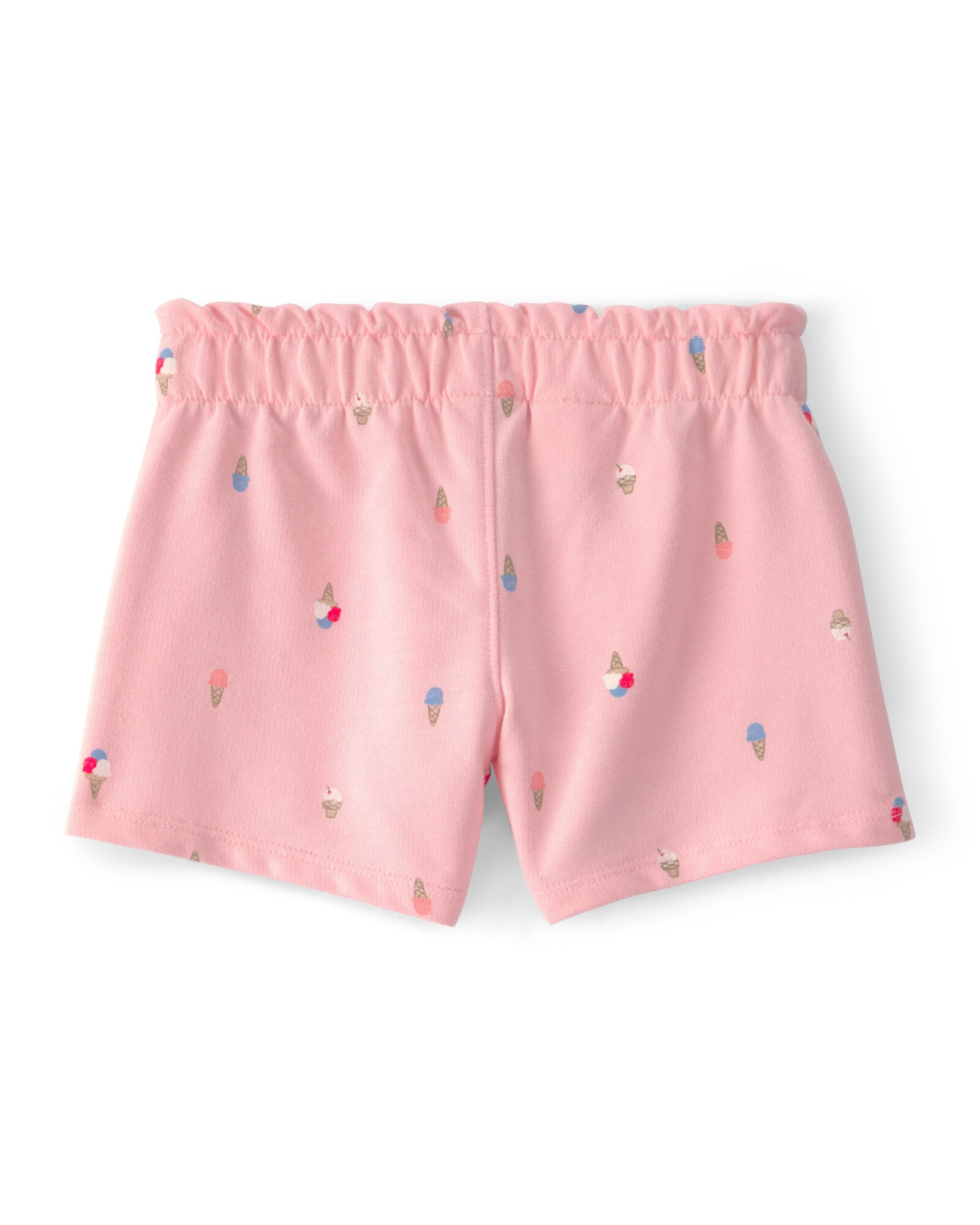 Short de algodón, rosado, diseño helados Sin color
