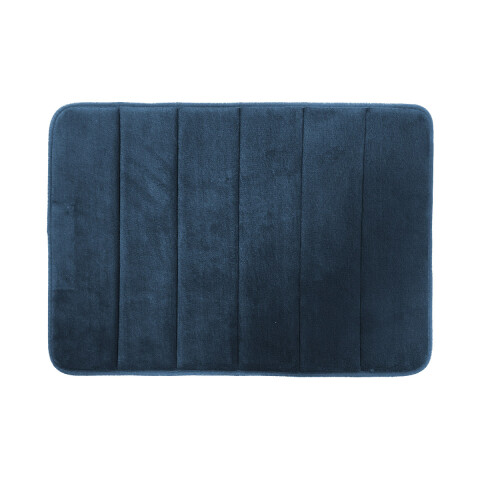 Alfombra Baño con Memoria Home Class Microfibra 43 x 61 cm AZUL MARINO