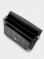 Bolso Bandolera Con Solapa negro