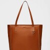 Shopper Vera en cuero graneado Cuoio