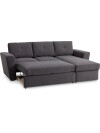 Sofá cama VEJLBY chaise longue gris osc Sofá cama VEJLBY chaise longue gris osc