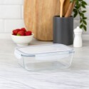 Vianda de Vidrio Hermetico rectangular 1 litro mor Vianda de Vidrio Hermetico rectangular 1 litro mor