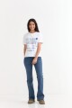 Remera m/c estampada colección Urbana BLANCO