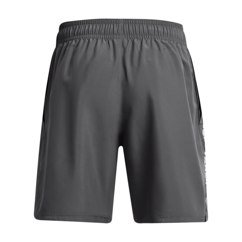 UA Tech Woven Wordmark Short-BLU GRY-025