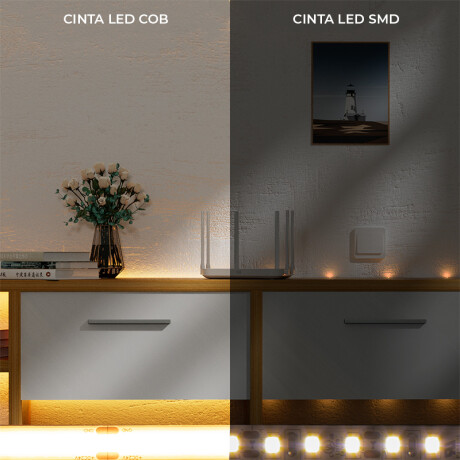 CINTA LED COB CONTINUA IP20 Cinta LED COB Continua 2700K IP20 Luz Cálida Dimerizable
