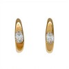 Caravanas oro bombe - Oro bajo - Zirconia- CA8018 conpiedra