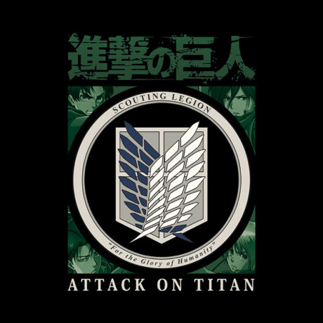 Remera Attack On Titan T-Shirt - Talle L - Scout Legion Remera Attack On Titan T-Shirt - Talle L - Scout Legion