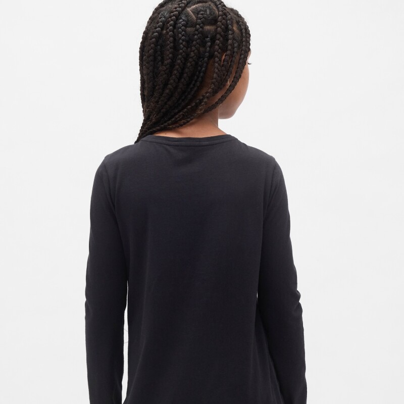 V-FRCH LS LOGO TEE BLACK 18