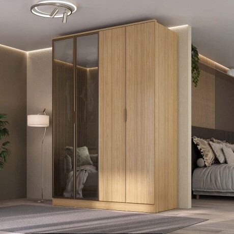 PLACARD 4 PUERTAS MDF MARRON RAVI