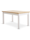 Mesa de comedor MARKSKEL 150/193 blanco/roble natural Mesa de comedor MARKSKEL 150/193 blanco/roble natural