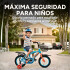 Bicicleta Infantil XMZ Rodado12 Canasto Parrilla Guardabarro Celeste 1