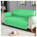 CUBRE SOFA SILLON 2 CUERPO REVERSIBLE IMPERMEABLE Verde Lima