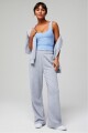 Year Round Terry Wide Leg Sweatpant Classic Grey Heather