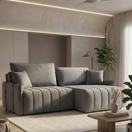 SILLÓN SOFÁ DOMINI 2 CUERPOS RETRACTIL AJUSTABLE GRIS