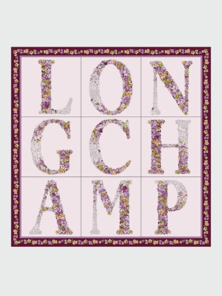 LONGCHAMP - PAÑUELO DE SEDA 50X50 CM, LE JARDIN FLEURI Alta Automática