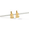 Caravanas aros Greca de oro - Oro bajo - Sin piedra- CA8082 sinpiedra