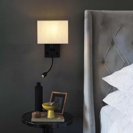 ARTEFACTO DE PARED AUSTRIA NEGRO LED Lámpara de Pared Interior Austria Negra