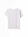 REMERA ESTAMPADA GRIS MELANGE M