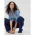LS DENIM PERFECT SHIRT LIGHT WASH