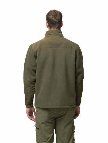 Campera Polar Combinada New26 Verde/Verde