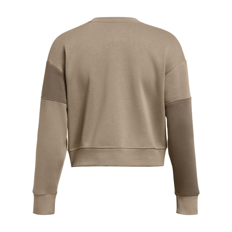 Essential Fleece Crop Crew-BRN BRN-200