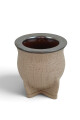 Kit termo y mate en cuero premium Beige