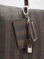 Bolso De Fin De Semana A Rayas marron