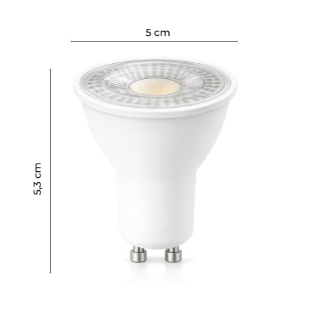 DICROICA LED GU10 5W 38º Lámpara Dicroica LED GU10 5W 38° 2700K Luz Cálida