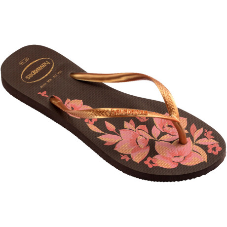 Sandalias de Mujer Havaianas Slim Organic Marrón Café