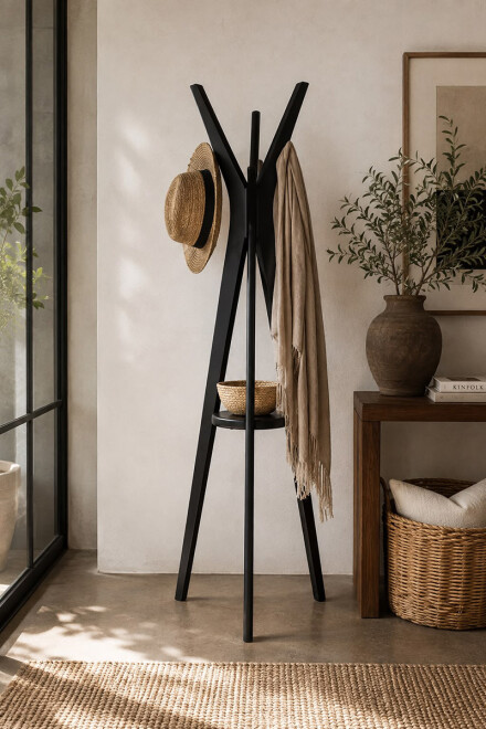 BRISA PERCHERO BRISA EC NEGRO 57X57X160H CM