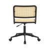 Silla de Escritorio Simil Rattan Negro