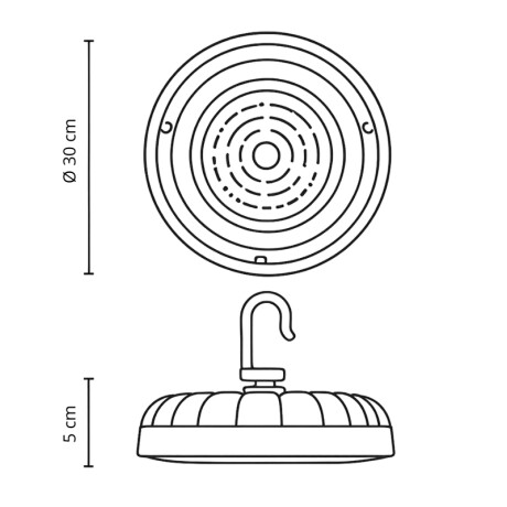 CAMPANA LEDVANCE OSRAM HIGHBAY VALUE G3 200W Campana LEDVANCE OSRAM Highbay Value G3 200W 4000K