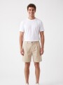 BERMUDA SQARO BEIGE CLARO