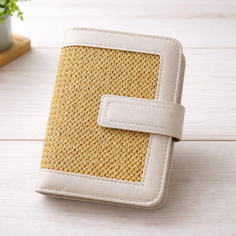 Billetera de Dama Tejida con Cierre Maiz