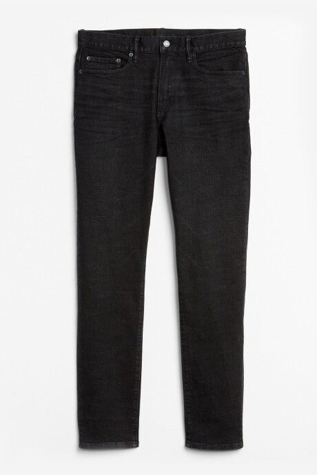 Jean Slim Taper Hombre Washed Black