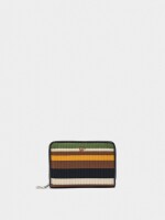 Cartera De Punto Con Rayas S multicolor