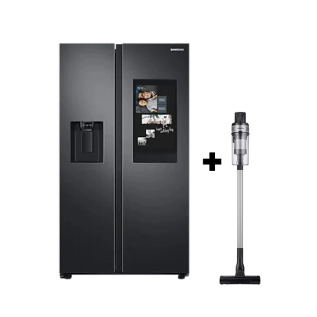 Heladera Samsung Side by Side 634L Family Hub Negra con Dispensador RS58T5561B1 + Aspiradora de regalo Heladera Samsung Side by Side 634L Family Hub Negra con Dispensador RS58T5561B1 + Aspiradora de regalo
