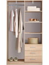 Armario FANDRUP 97x176 combi roble claro Armario FANDRUP 97x176 combi roble claro