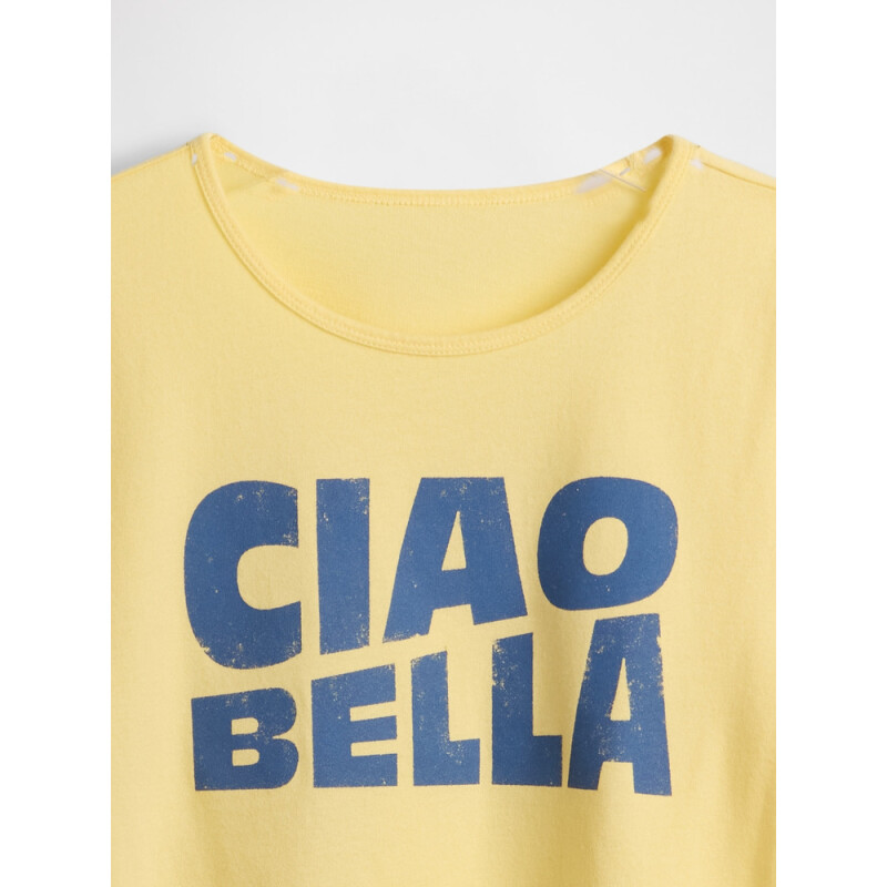 GRAPHICS - SS EVERYDAY JERSEY FITTED CREW PALE BANANA 12-0824TCX