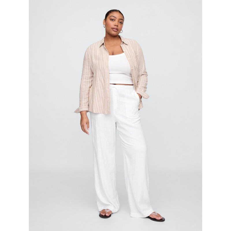 V-LINEN PULL ON WL OPTIC WHITE V6