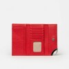 Billetera Katy en cuero graneado Rojo